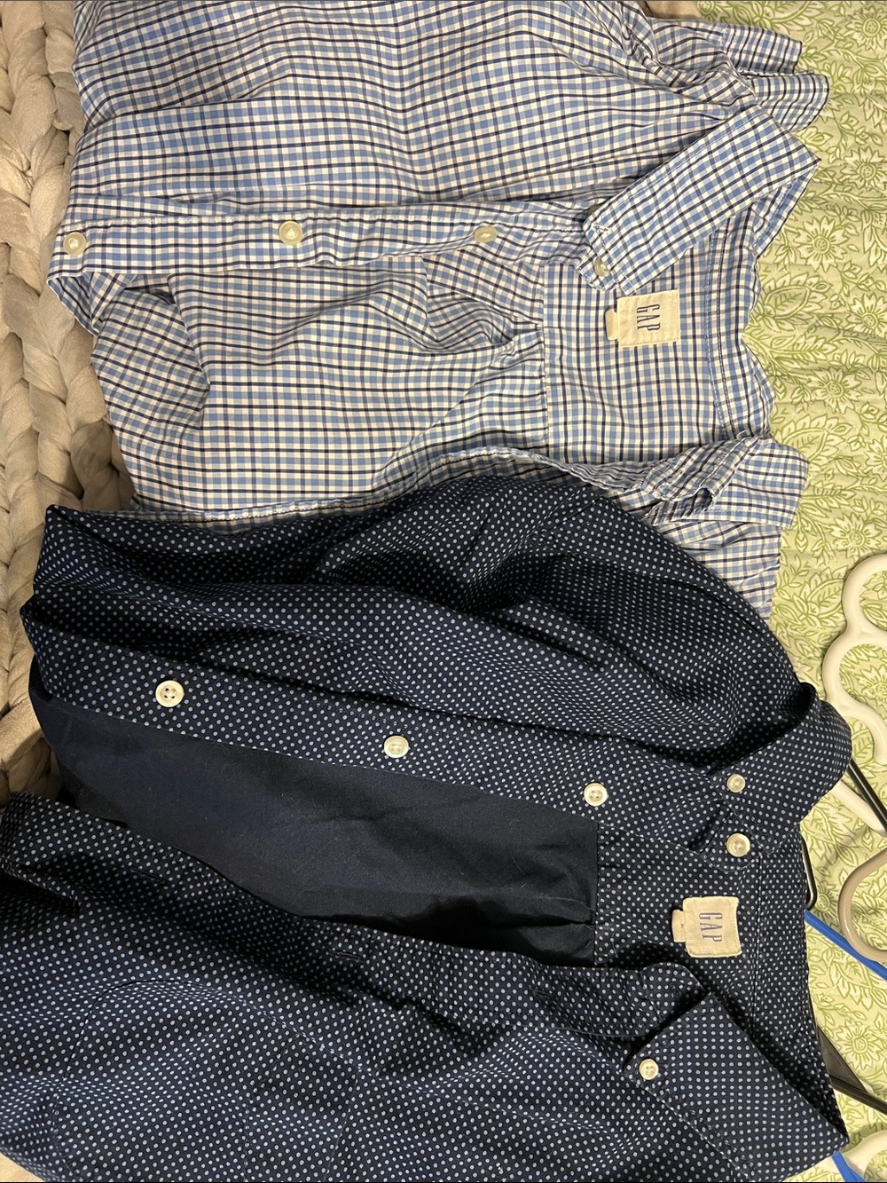 GAP Men’s Blue Button-Down Shirt Bundle